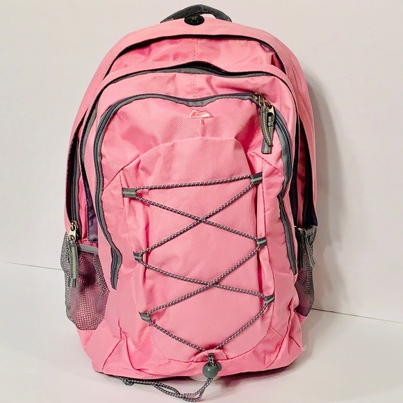 Handbags - BACKPACK Pink and gray Back to School
